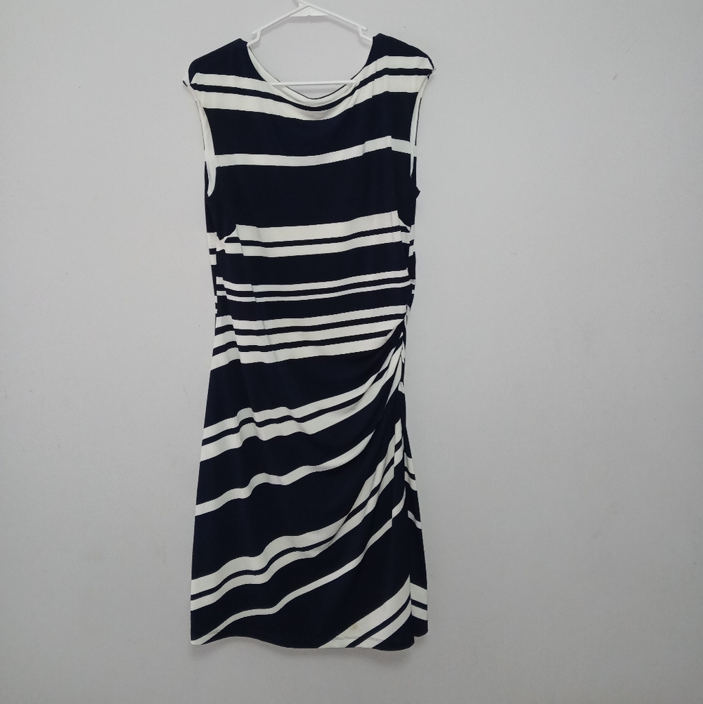 Ralph Lauren Elegant Striped Black and White Dress
